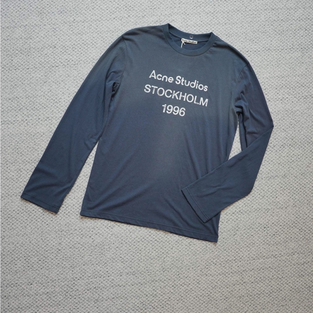 Acne Studios Dark Blue Long Sleeve Tee